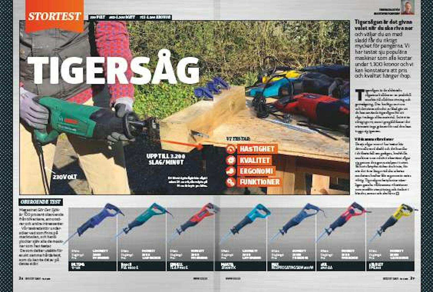 Tigersåg sladd Tigersåg sladd